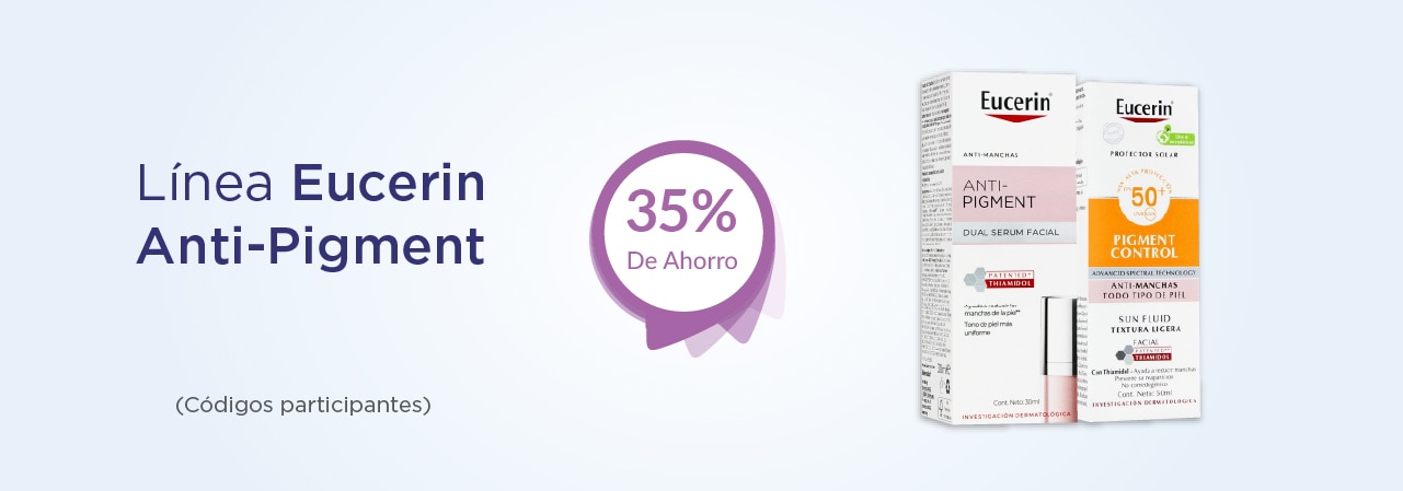 eucerin anti-pigment 35% de ahorro
